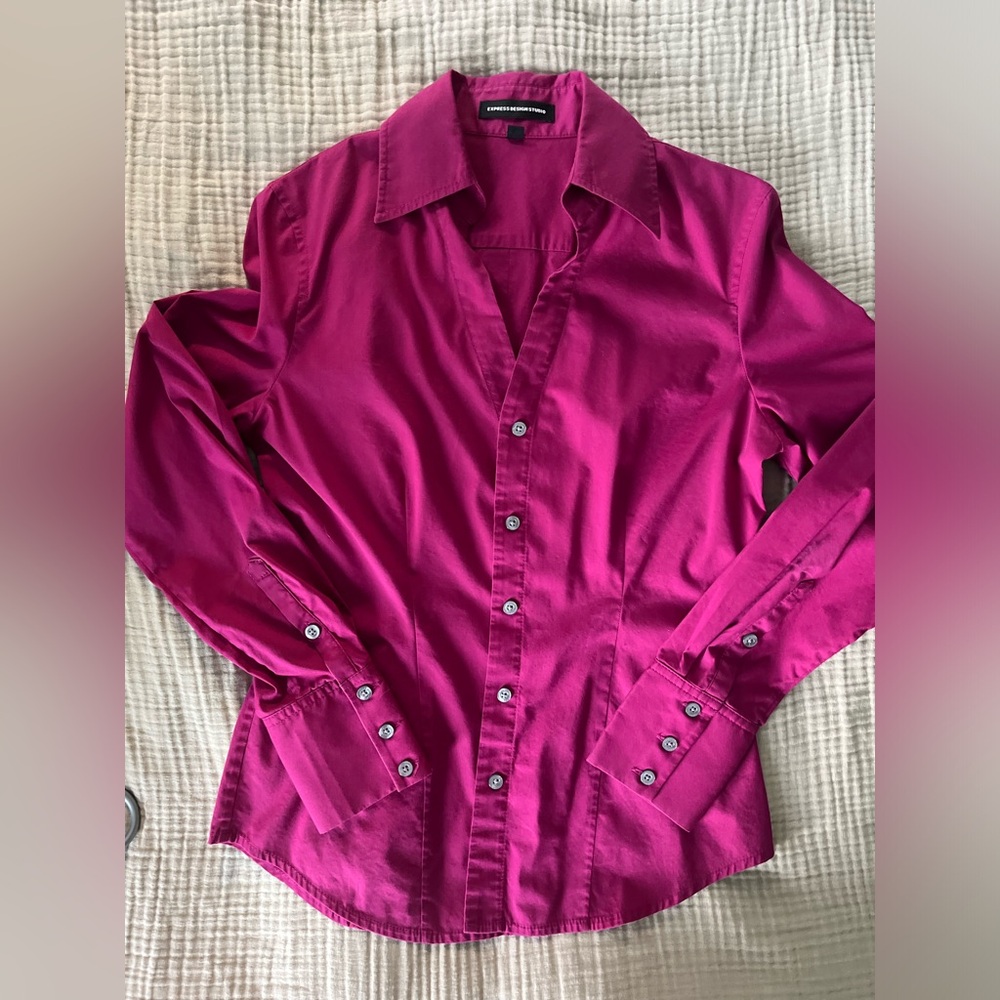 Small pink Express Portofino button down shirt